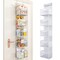 5-Shelf Over-the-Door Hanging Pantry Organizer - Ultra Sturdy with Clear Plastic Pockets, 25lb Capacity, Ideal for Closet, Bedroom, Nursery, Bathroom, and Sundries